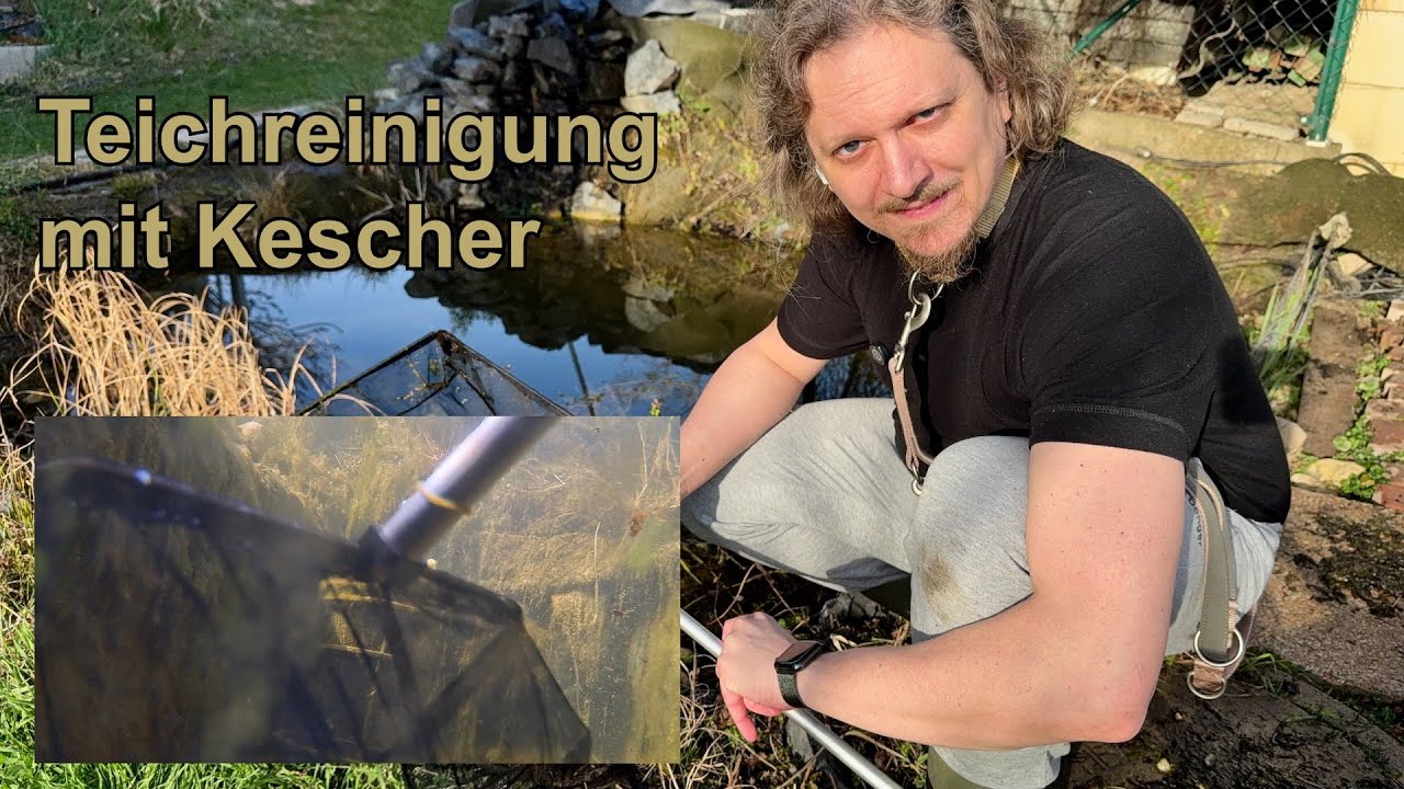 Algenkescher: Gartenteich ohne Teichschlammsauger reinigen?