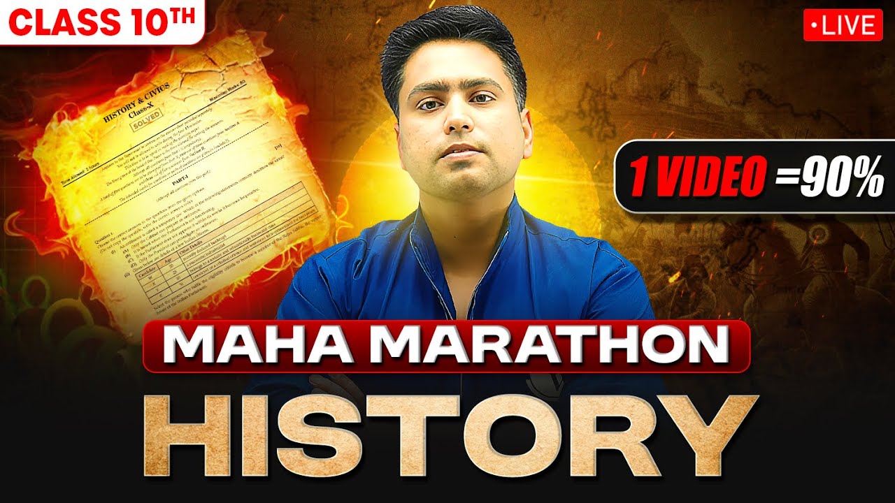 Class 10th SST - Complete History In One Shot 🔥| Most Important Questions | Kunal Sir PW