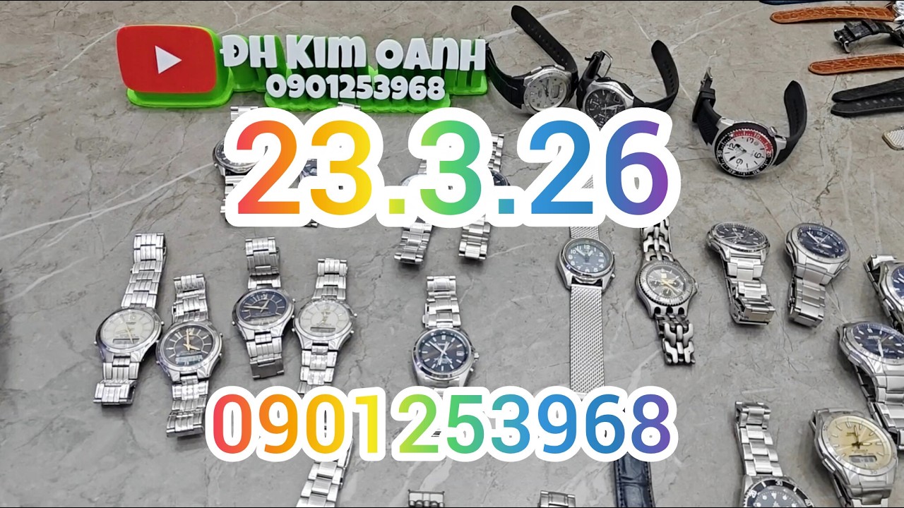 23.3.26 Review Đồng Hồ Si Technos Elhin Casio Overland Citizen Laptop Panasonic Motorola P25 M23 M22