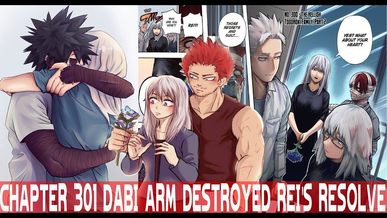 MY HERO ACADEMIA CHAPTER 301 SPOILERS, LEAKS, RAW SCANS: DABI ARM WRECKED!! ENDEAVOR  MARRIAGE SCENE