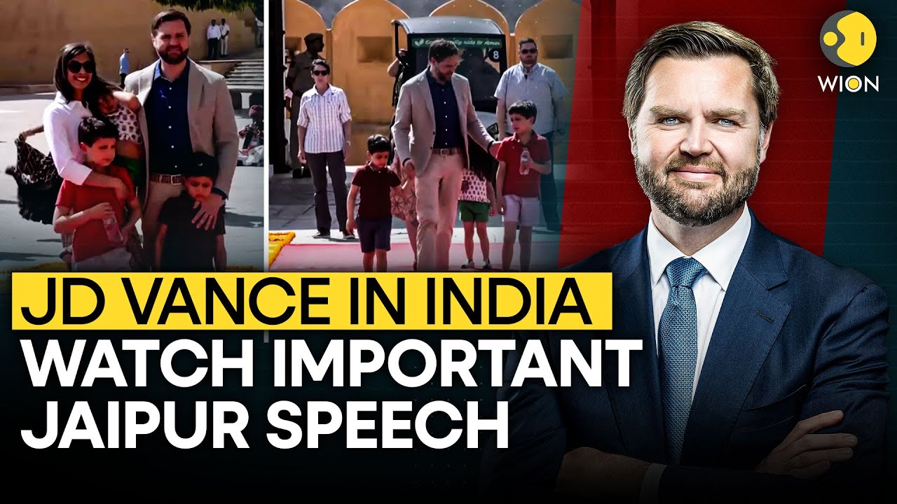 JD Vance Live: US Vice President JD Vance delivers Remarks During India Trip I WION Live