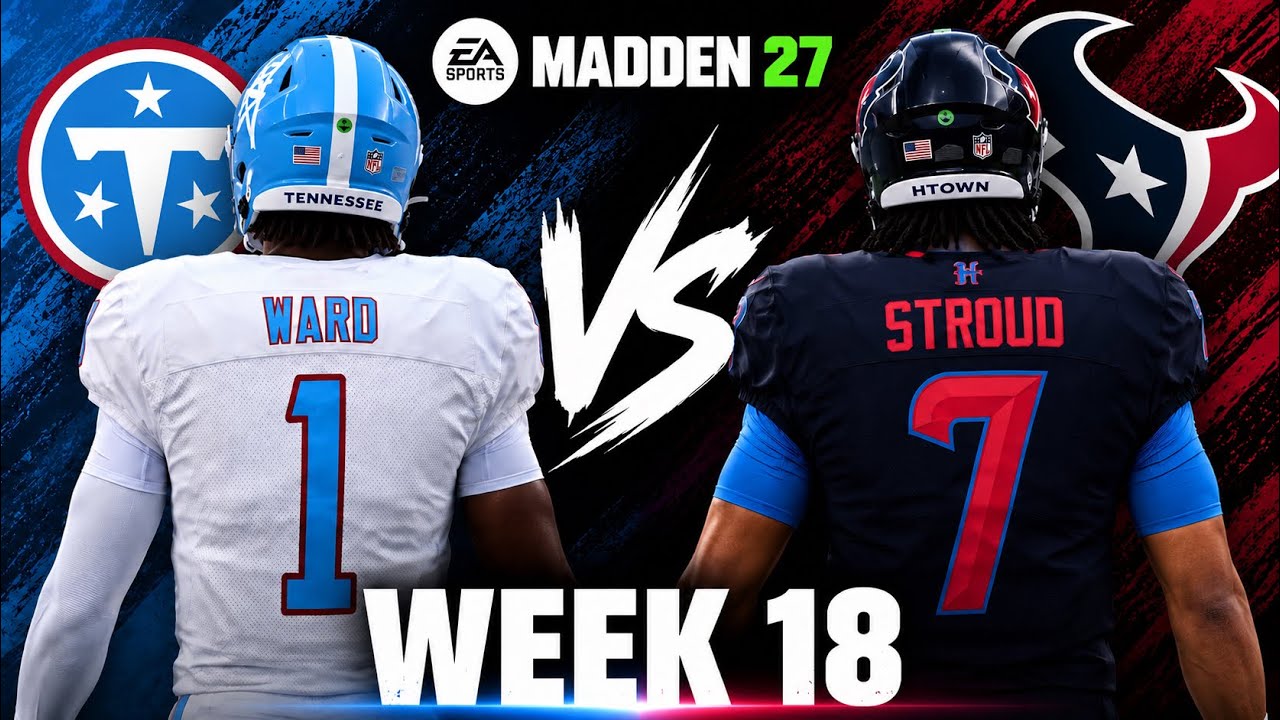 Titans против Texans: 18-я неделя, симуляция | Составы Madden 27