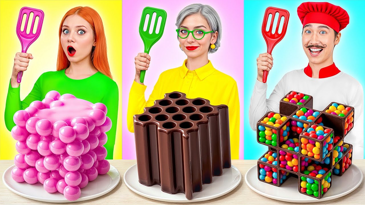 Кулинарный Челлендж: Я против Бабушки | Веселые Идеи с Едой от Candy DO