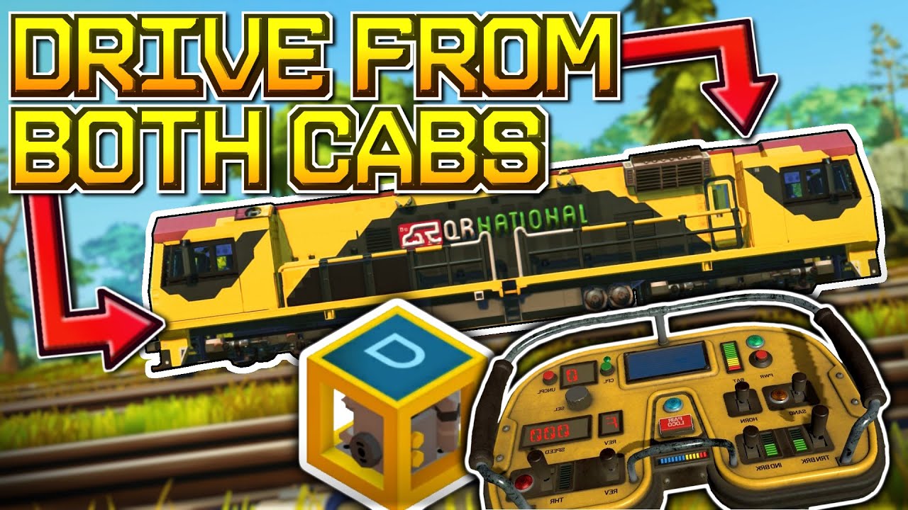 How to make TRAIN DRIVING SYSTEM in Scrap Mechanic | Logic Gate Tutorial