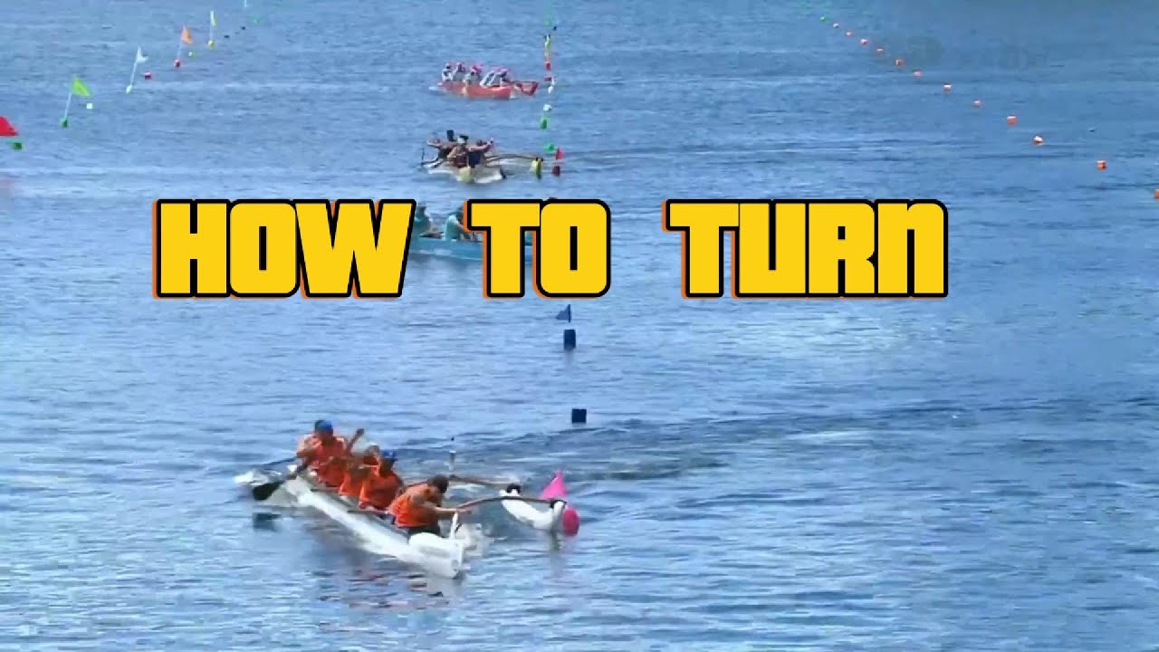 How to turn in a waka ama sprint race