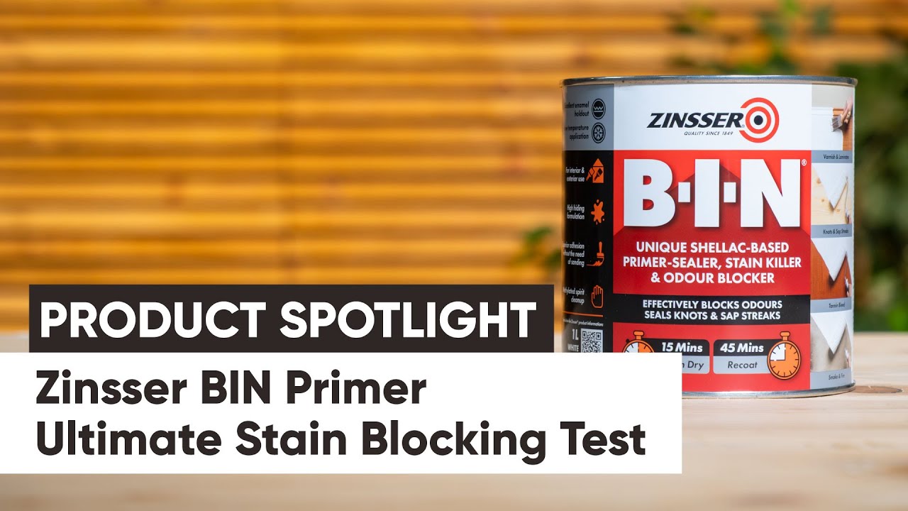 Zinsser BIN Primer | How to Block Stains & Get Perfect Results