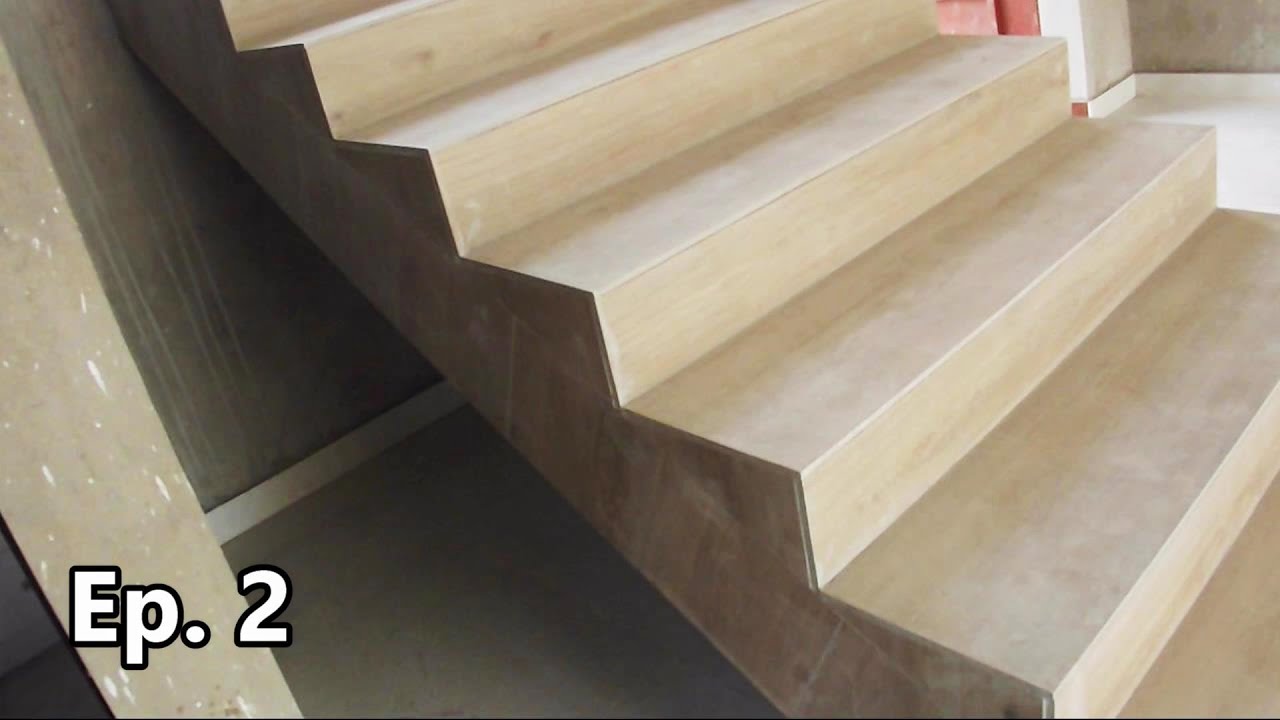 Building The House 72 - Tiling the staircase Ep2