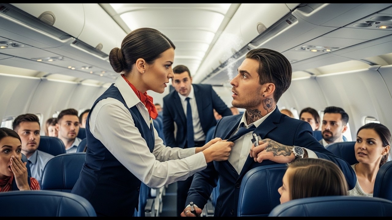 Azafata Intrépida Advirtió al Mafioso: “¡Siéntate o Te Haré Bajar!” — Lo Que Hizo Después