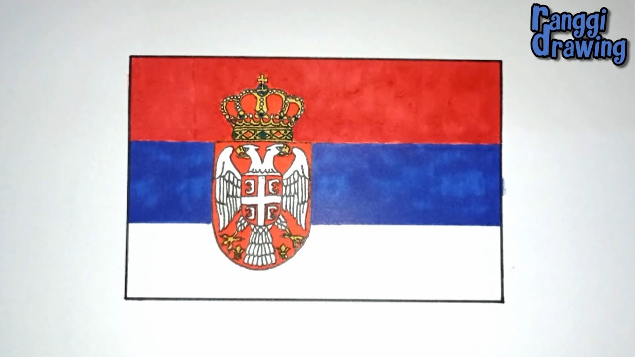 How to Draw The Flag of Serbia