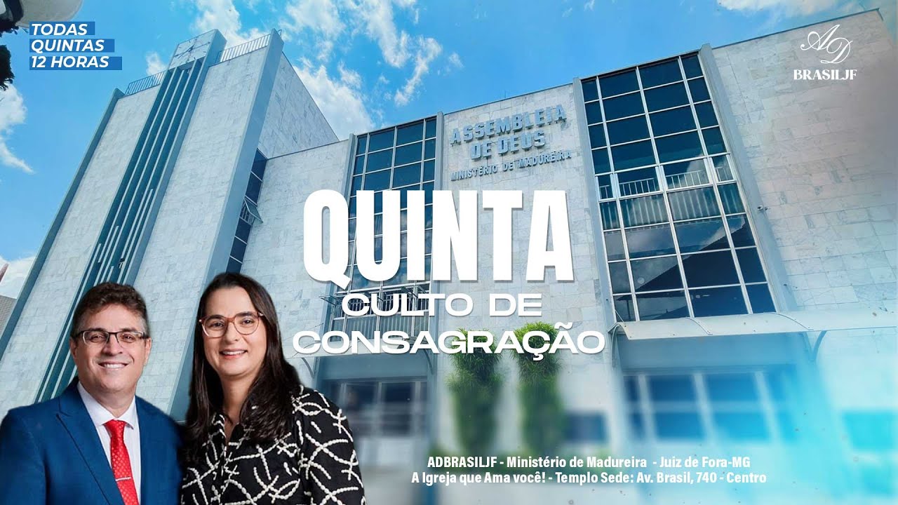 Culto de Consagração - ADBRASILJF - CULTO AO VIVO - 29/01/2026