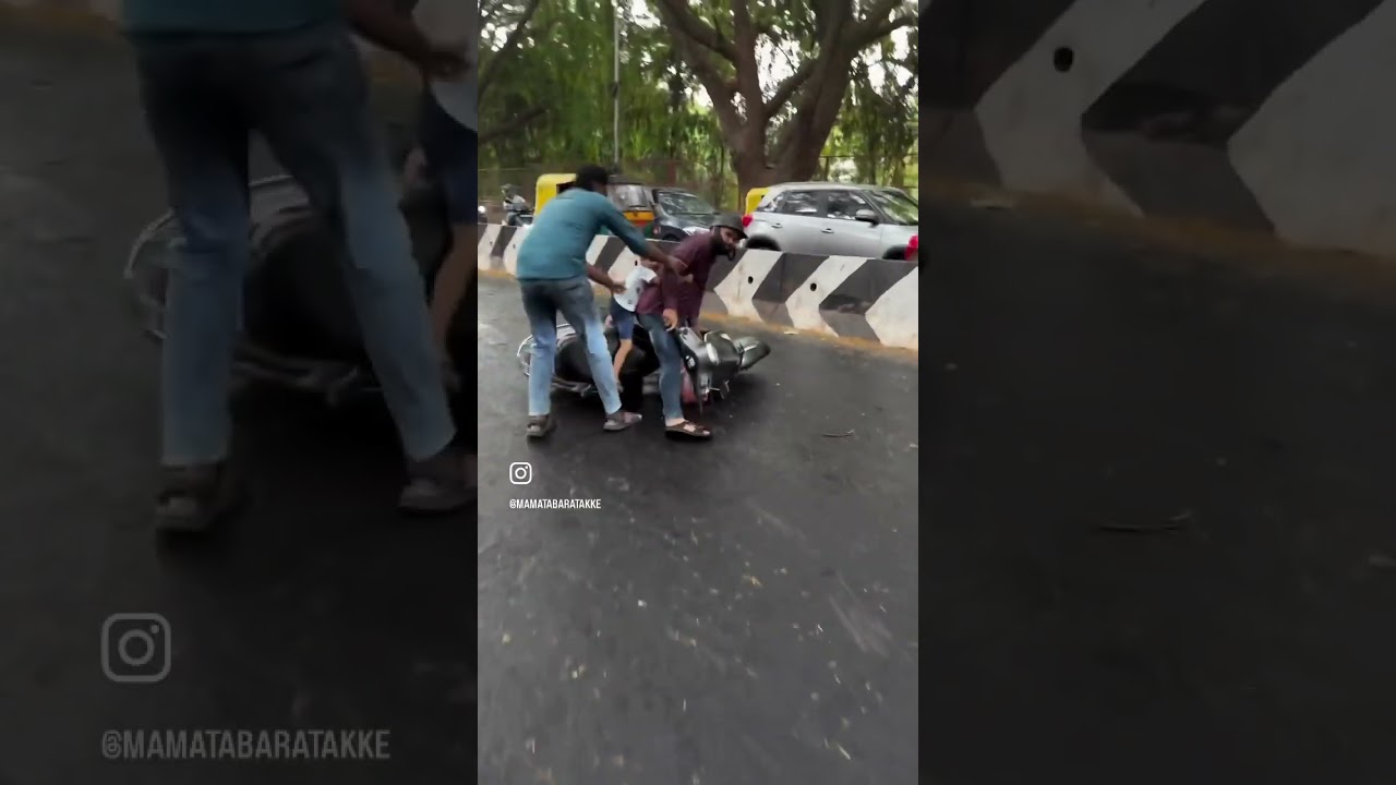 #accidentnews #sadashivanagar #liveaccdient #rain #trendingvideo #explorepage #policeconstable #girl