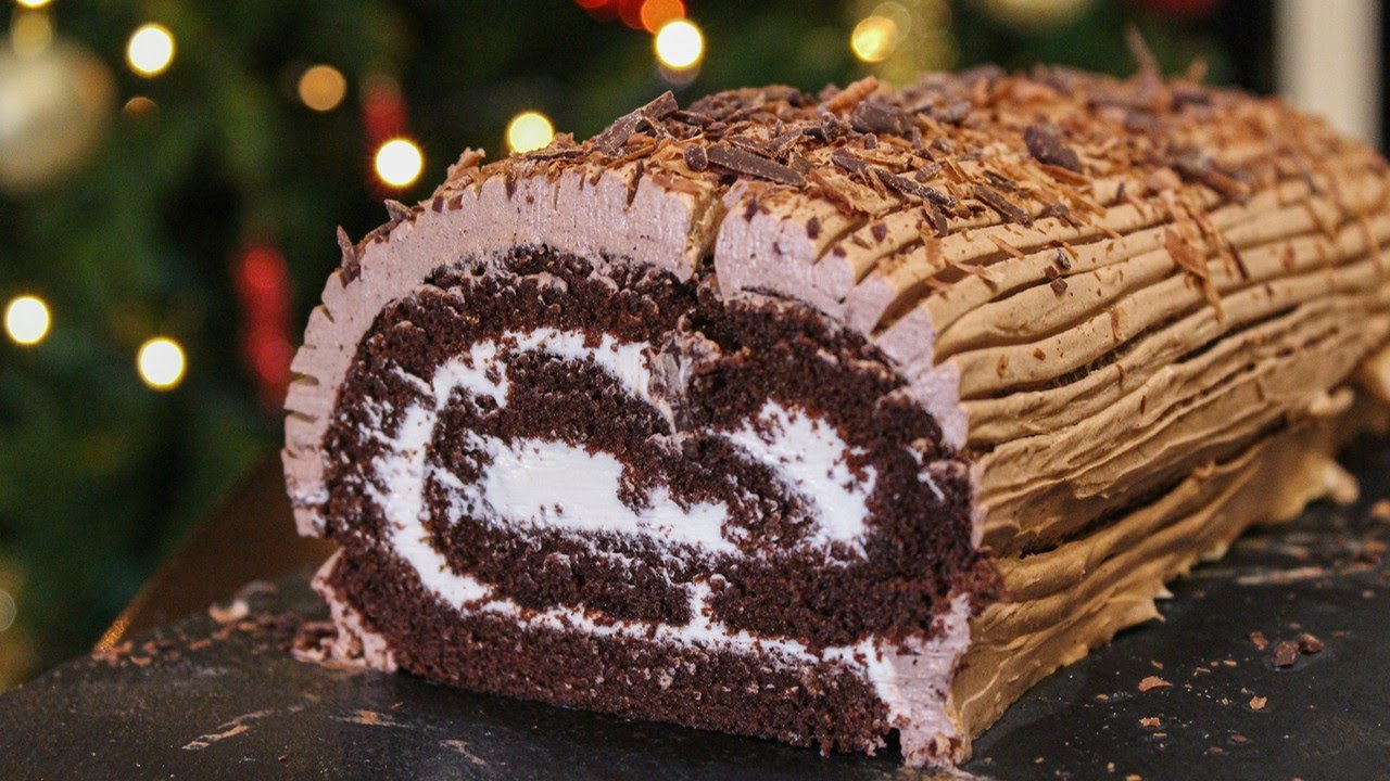 Εύκολος χριστουγεννιάτικος κορμός (Swiss Roll) | Οικογένεια Χριστοδούλου