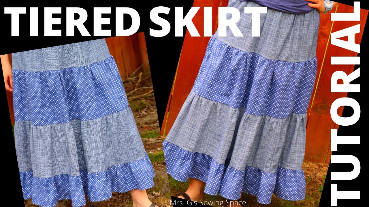 Tiered Skirt | TUTORIAL | Such a cute skirt!!