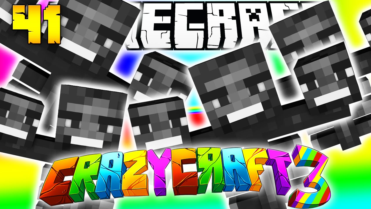 Minecraft CRAZY CRAFT 3.0 - WITHER BOSS MASSACRE AND STATUS BUFFS #41 | JeromeASF