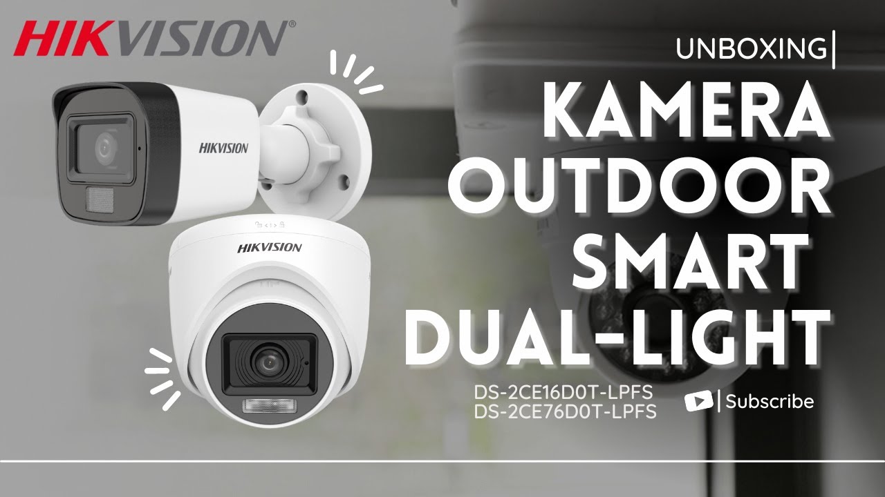 Hikvision Indoor Outdoor CCTV Camera 2MP Dual Light Audio Mic - Unboxing