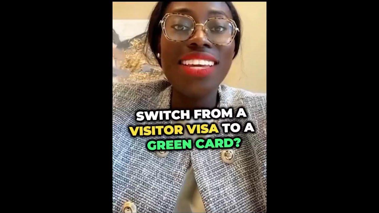 Switch from a visitor visa to a green card? #akpokulaw #akpoku #greencard #visitorsvisa