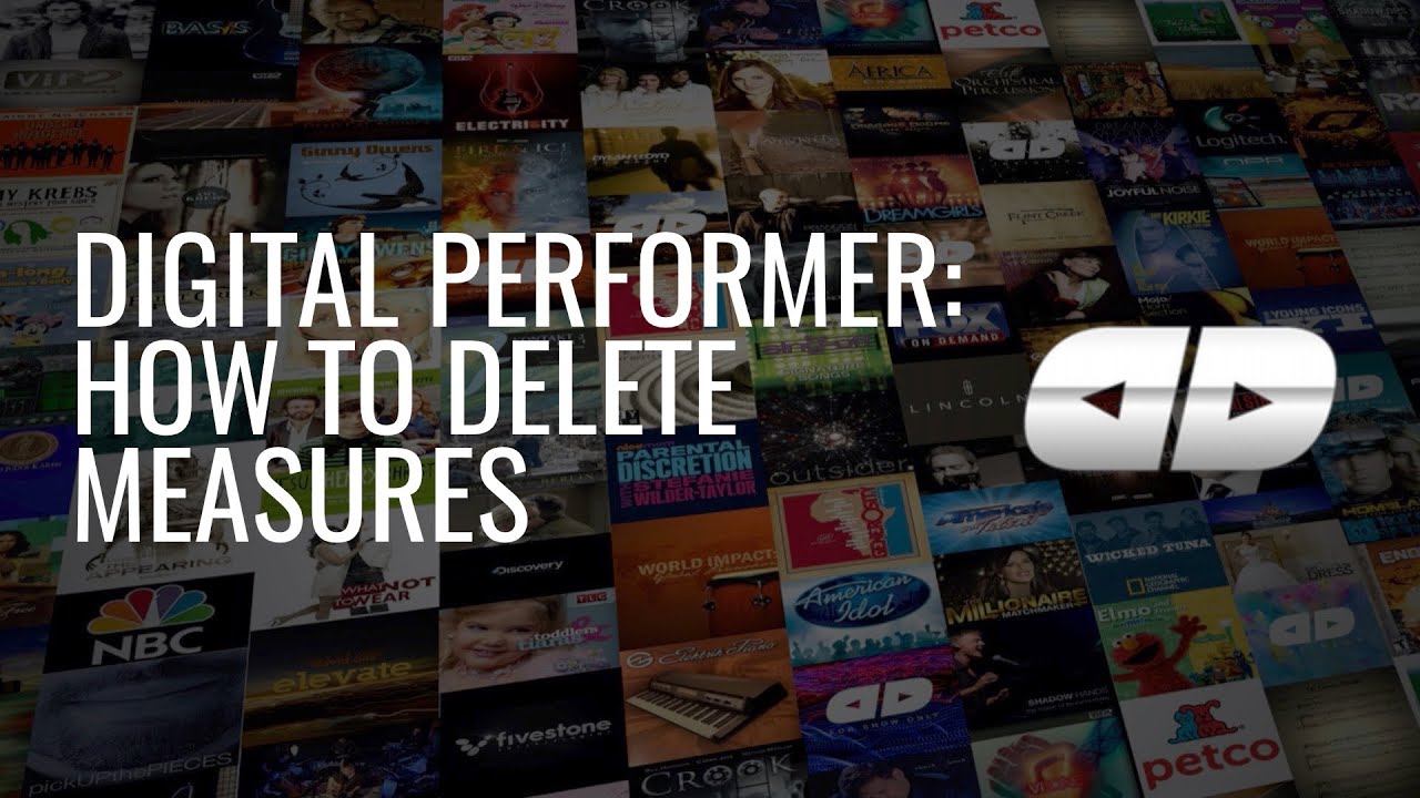 Digital Performer: How to Delete Measures