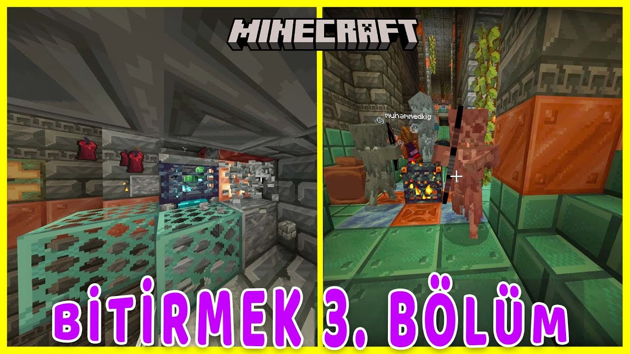 ELMAS VE ZÜMRÜTLERLE DOLU SIRA DIŞI BİR MAĞARA BULMAK! MUHAMMED ALP İLE MINECRAFT BİTİRME BÖLÜM 3