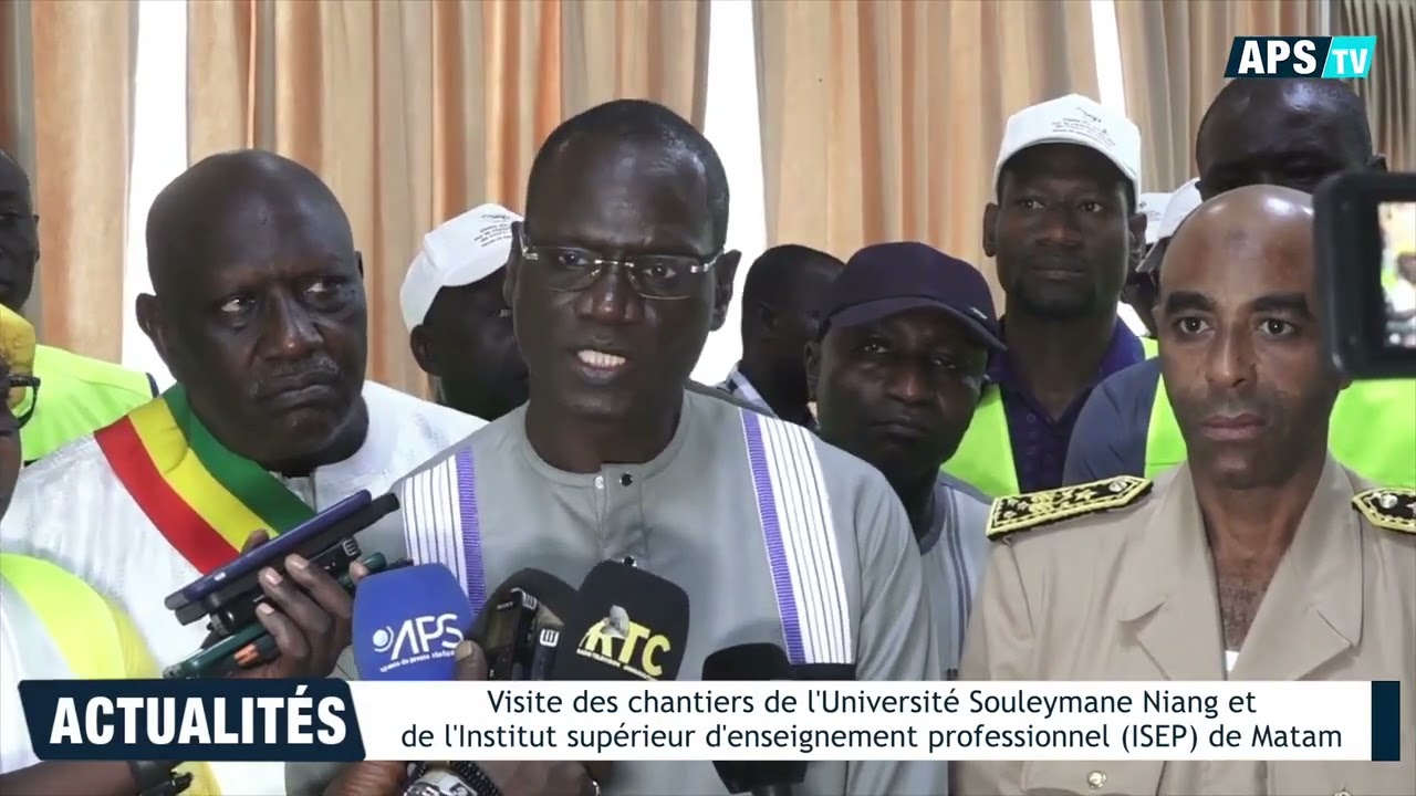 Visite des chantiers de l'Université Souleymane Niang et de l'ISEP de Matam