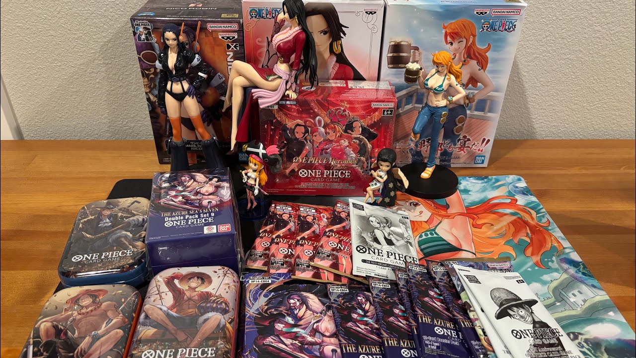 WAIFU CHASE HIT! EB-03 Booster/packs, OP-13 tins/treasure packs, & OP-14 blisters, dp, loose packs!