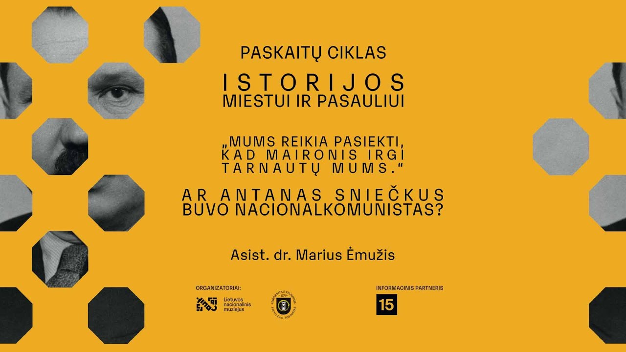 M.Ėmužio „„Mums reikia pasiekti, kad Maironis irgi tarnautų mums“. Ar Antanas Sniečkus buvo...