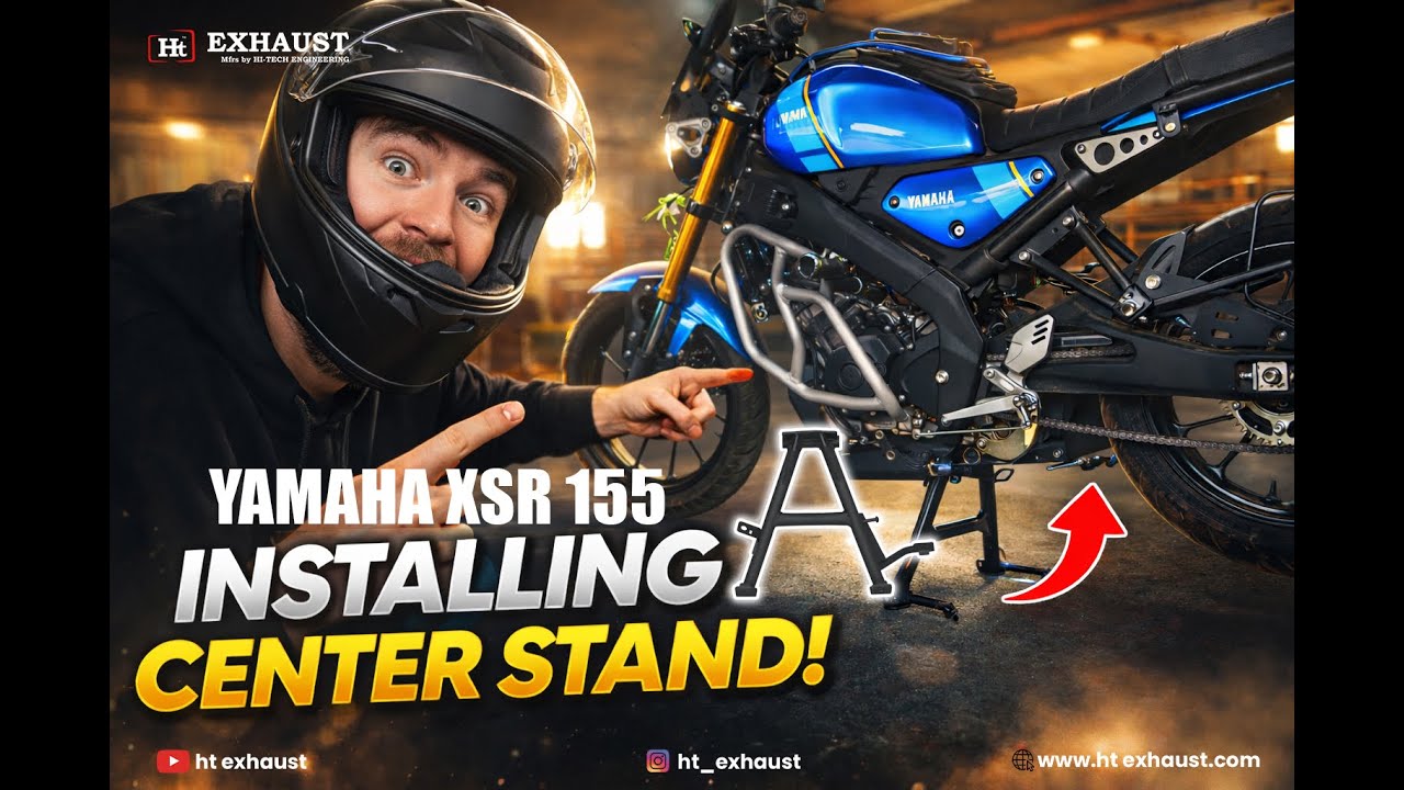 How to Install Center Stand on Yamaha XSR 155 | Full Installation Video
