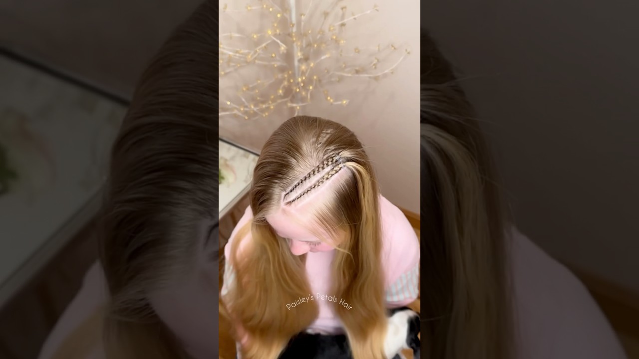 Dutch lace braids! #braids #braidstyles #hairstyle #hairtutorial #hairtok #longhair #blondehair