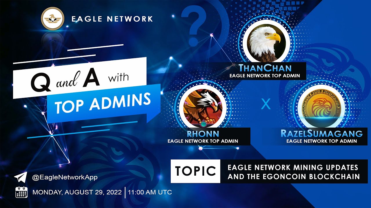 FIRST AMA IN THE MAIN EAGLE MINING NETWORK TELEGRAM GROUP I English