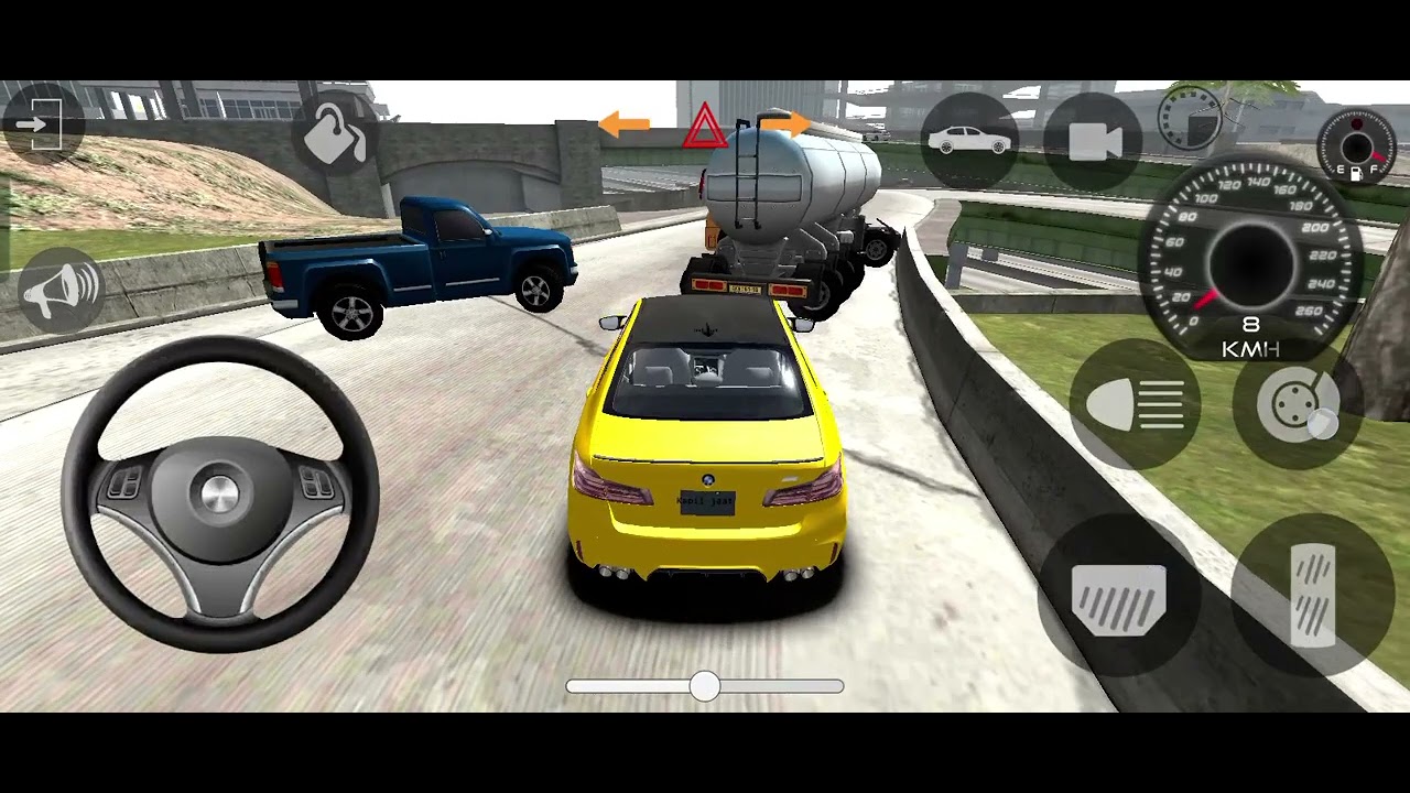 Yellow BMW new sports car game BMW new sports car game