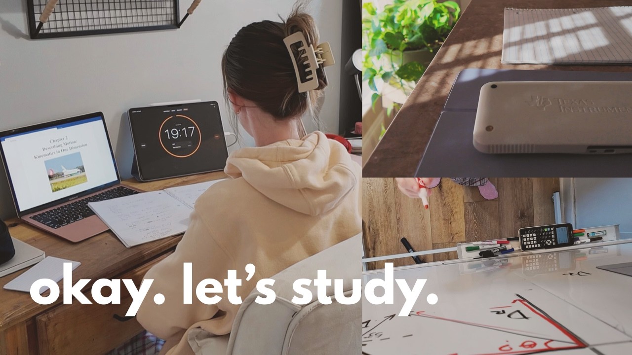 i didn’t want to study… so i studied anyway (physics exam)