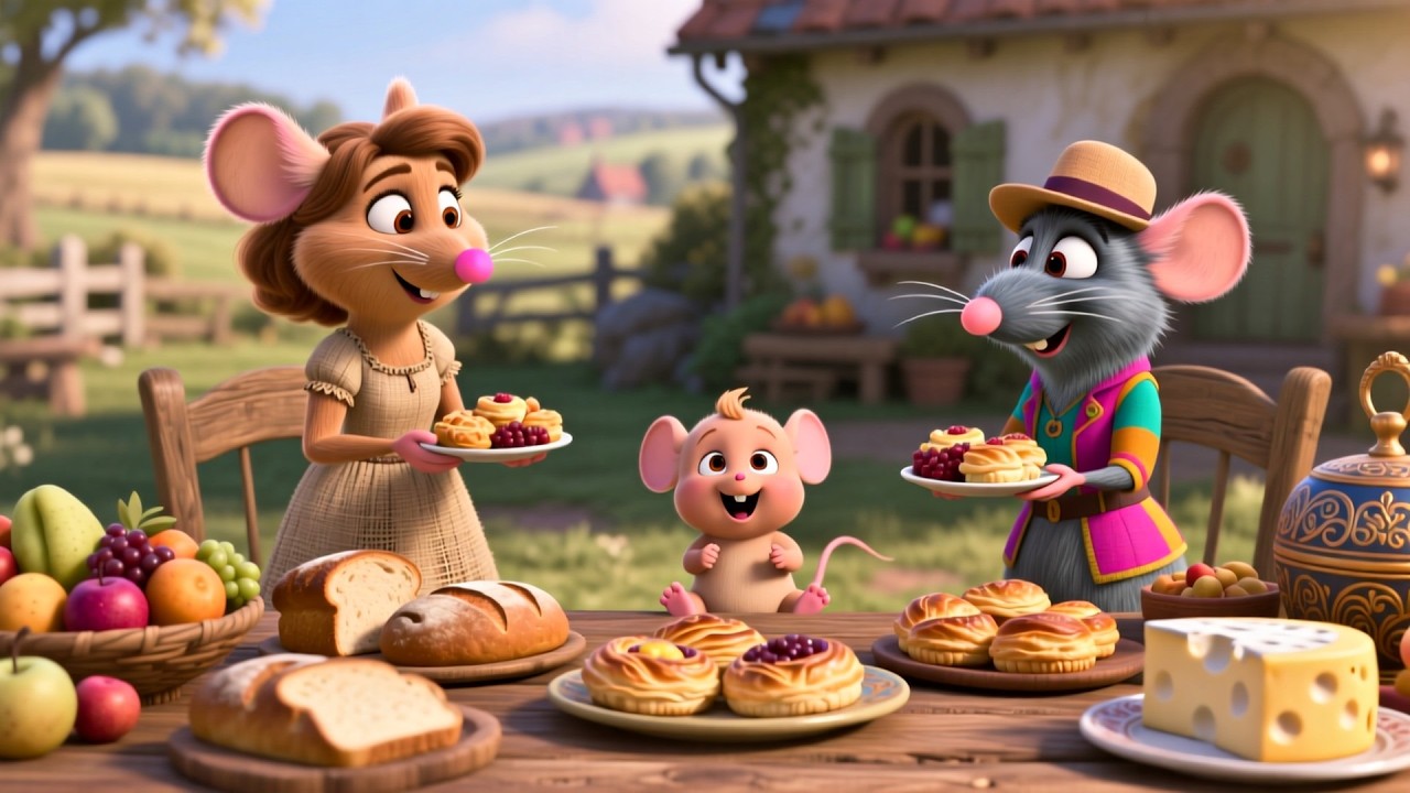 The Country Mouse and the City Mouse | Classic Kids Story Song | Fun Moral Nursery Rhyme