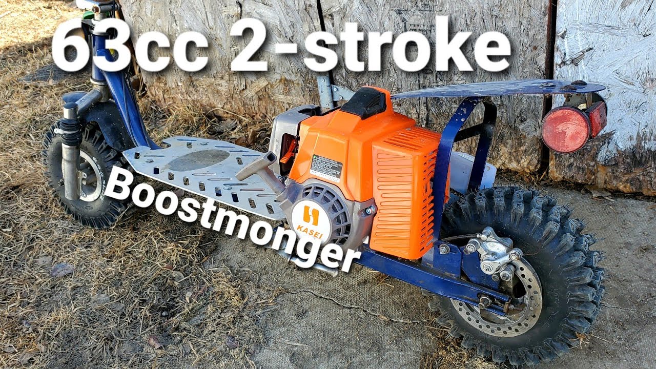 Awesome Off Road 2-Stroke Scooter Build!