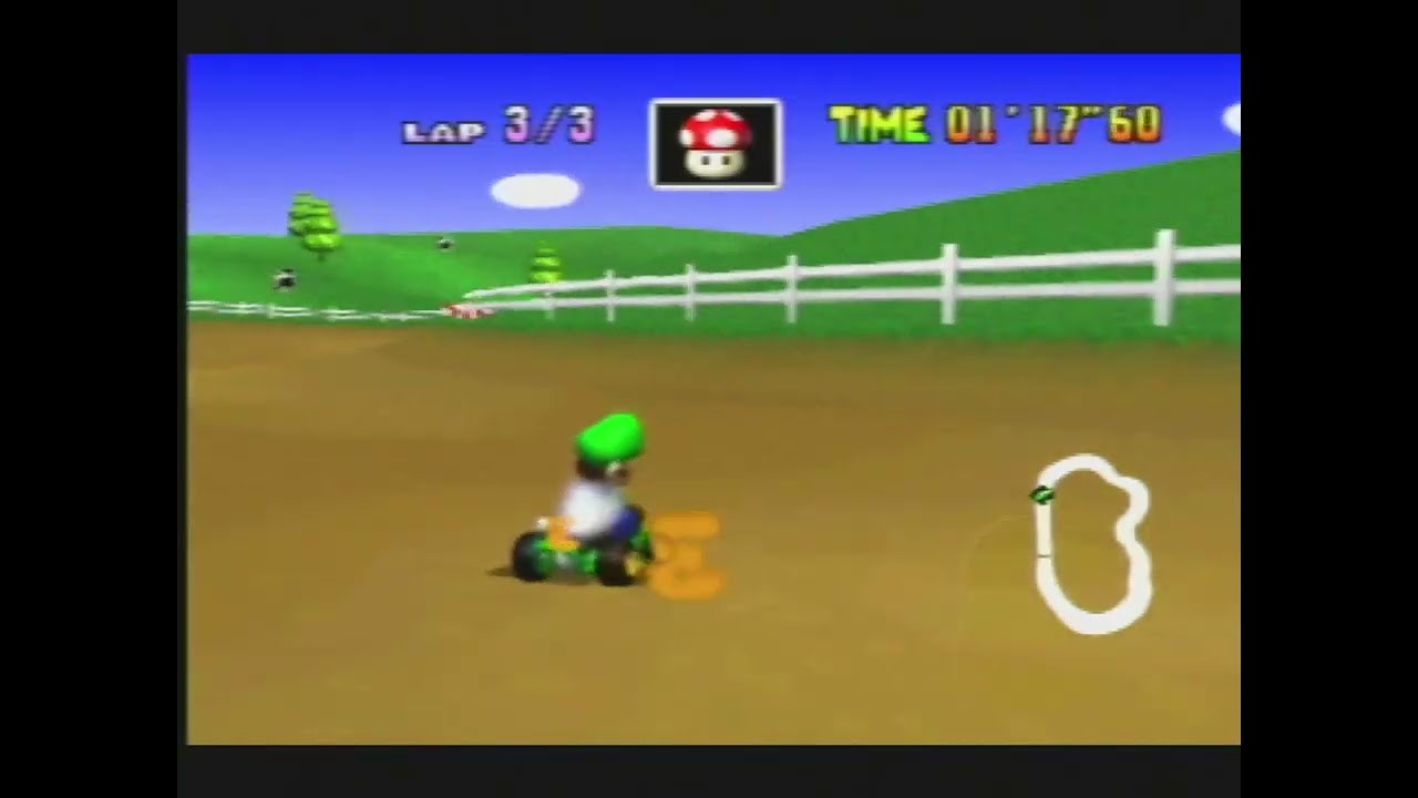 Mario Kart 64 Moo Moo Farm Time Trial