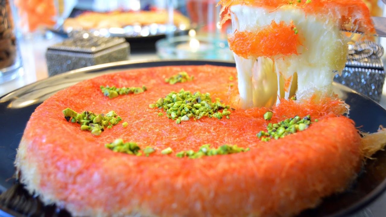 Kunafa simple and easy recipe , Knafeh , Kunafah , Kanafah , كنافة‎‎ , kunāfah , künefe