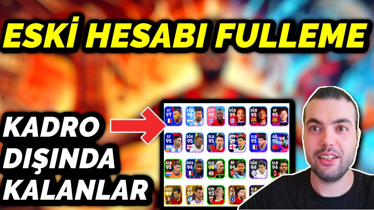 YILDIZLAR KADRO DIŞINDA KALDI 😲 ESKİ HESABI 1 HAFTADA FULLEDİM 🎯FİNAL GÜNÜ (eFootball 2025 Mobile)