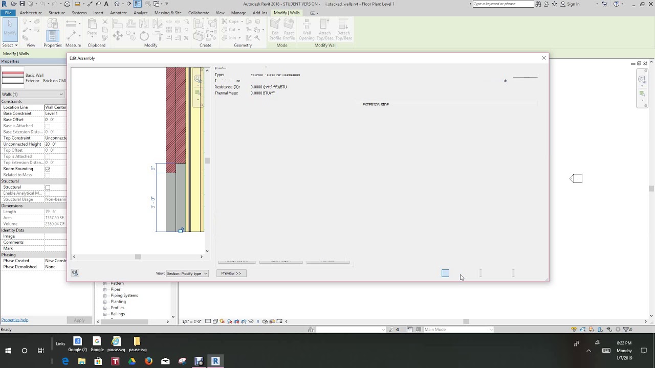 Revit Compound Walls