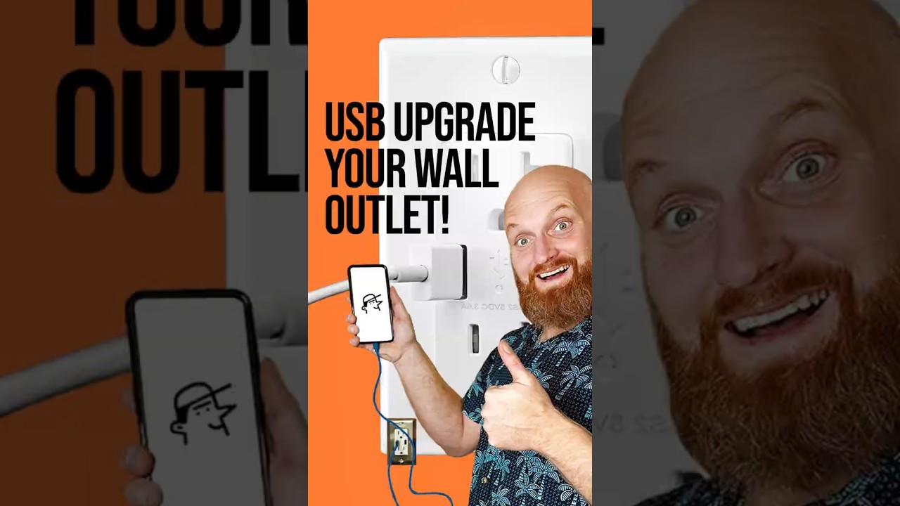 Replace Your Wall Outlet with a USB Charger! 🔌📱 EASY DIY!