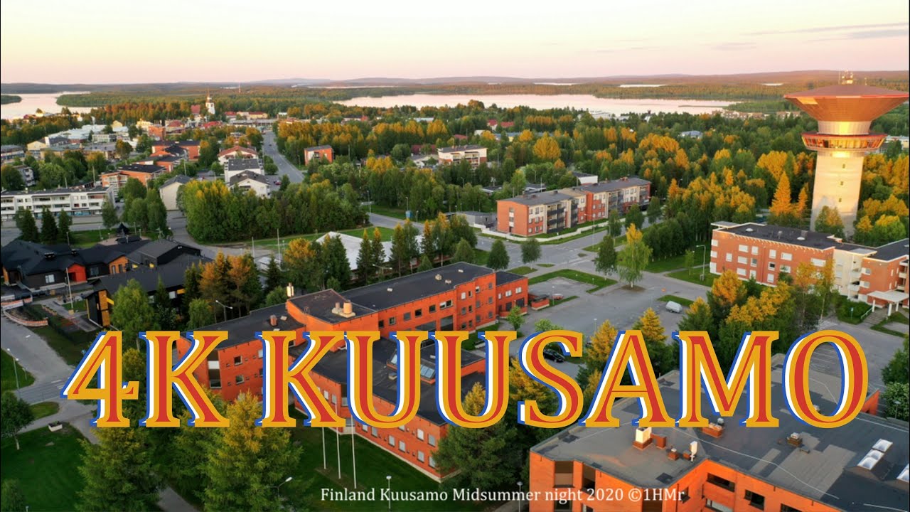 Kuusamo Finland From Air 4K drone scenery