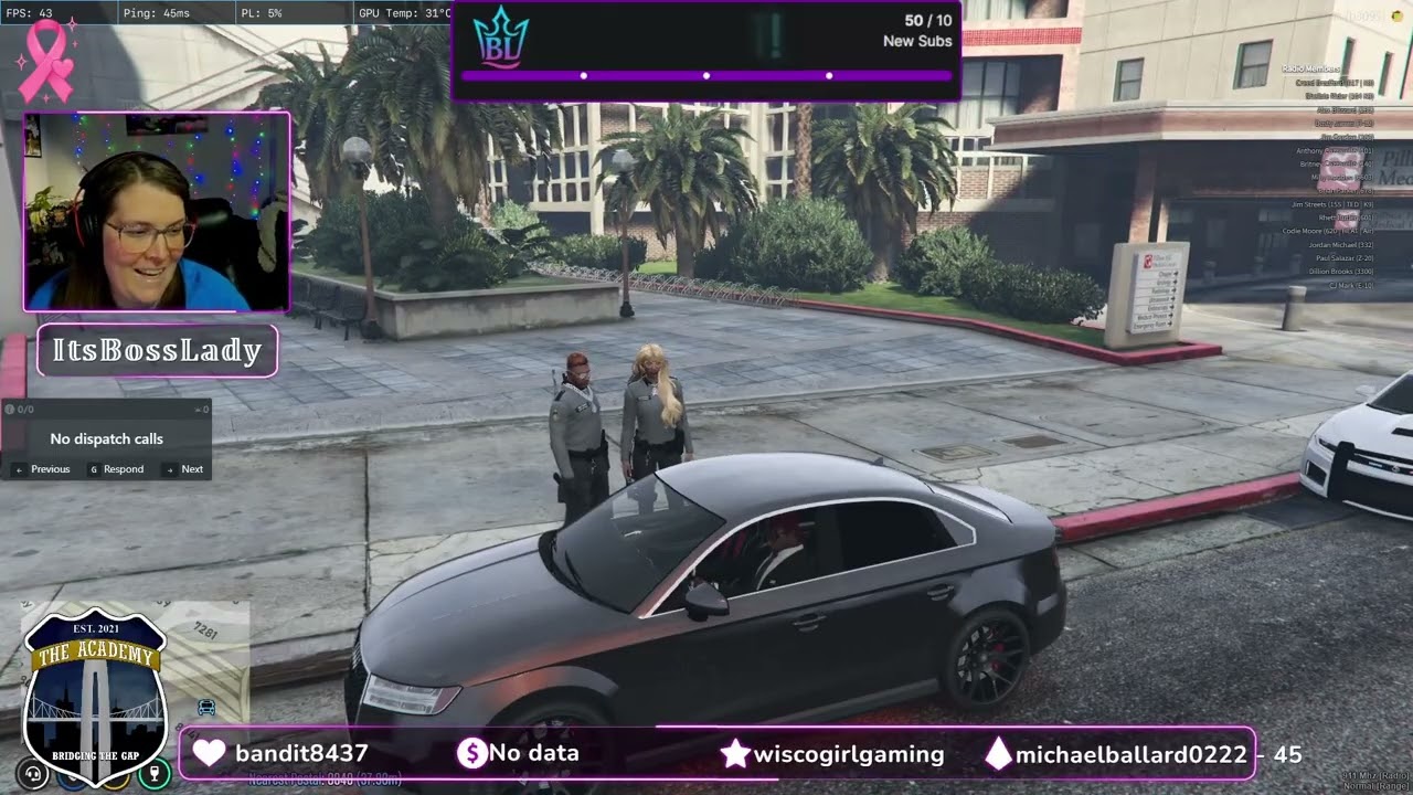 🚓💜 WE MADE TWITCH PARTNER | Britney Cazzarello COP STREAM | The Academy Roleplay (TARP | FiveM) 💜