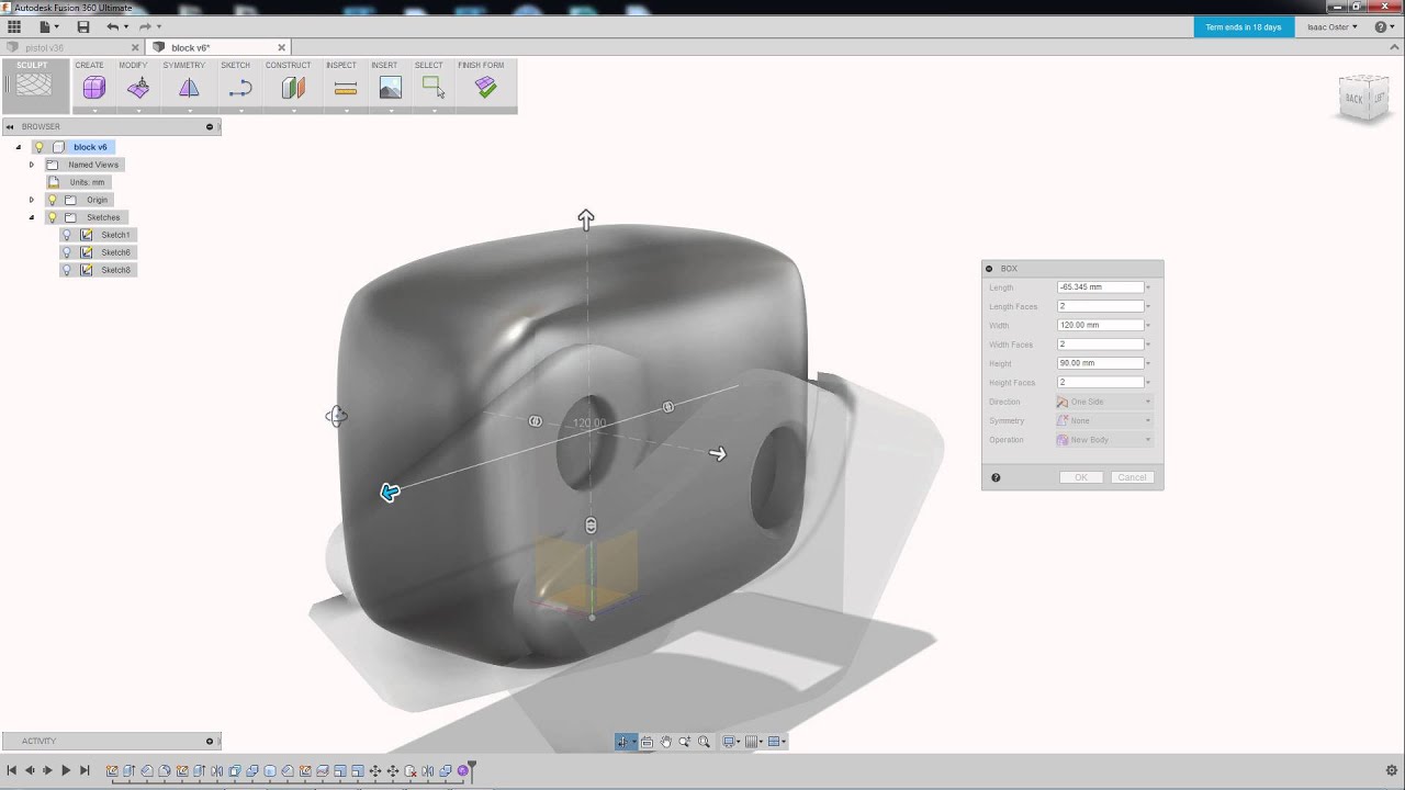 Fusion 360 for Game Artists: Ch 03 - Forms, Scaling, Split Body tool