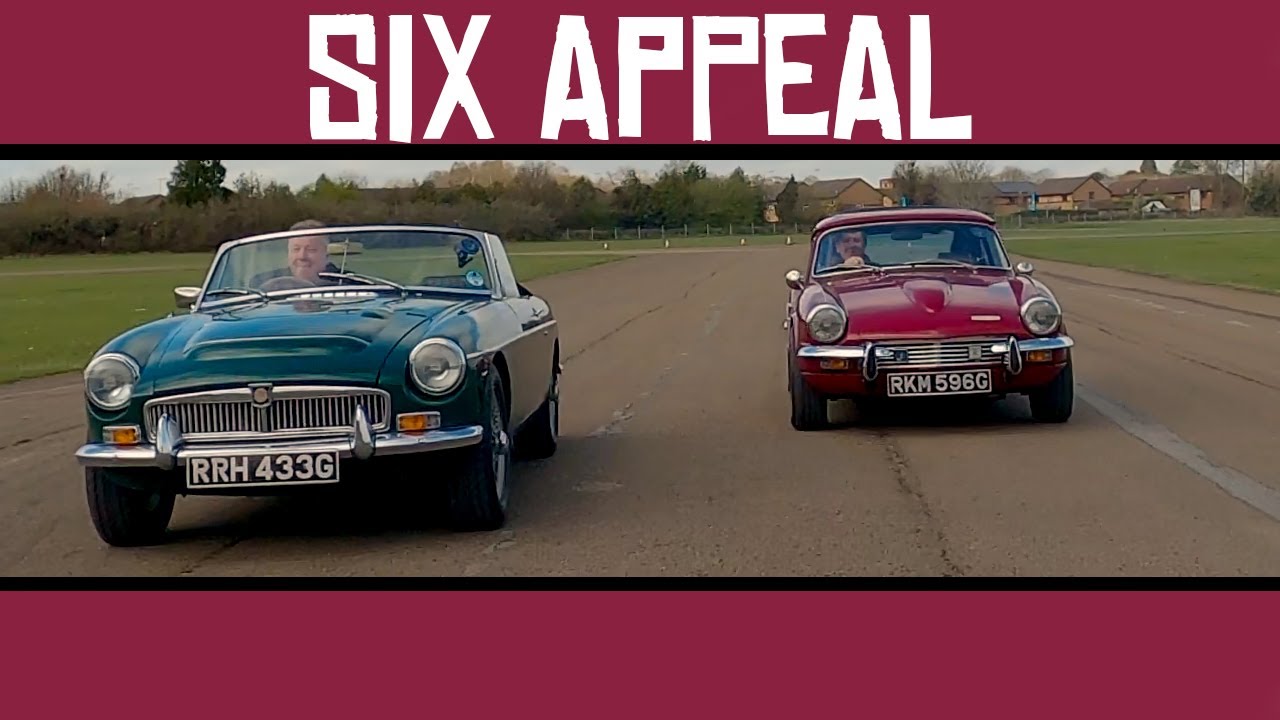 British Six Cylinder Classic Sports Cars: MGC Roadster vs. Triumph GT6 vs. 2021 Jaguar F-Type R