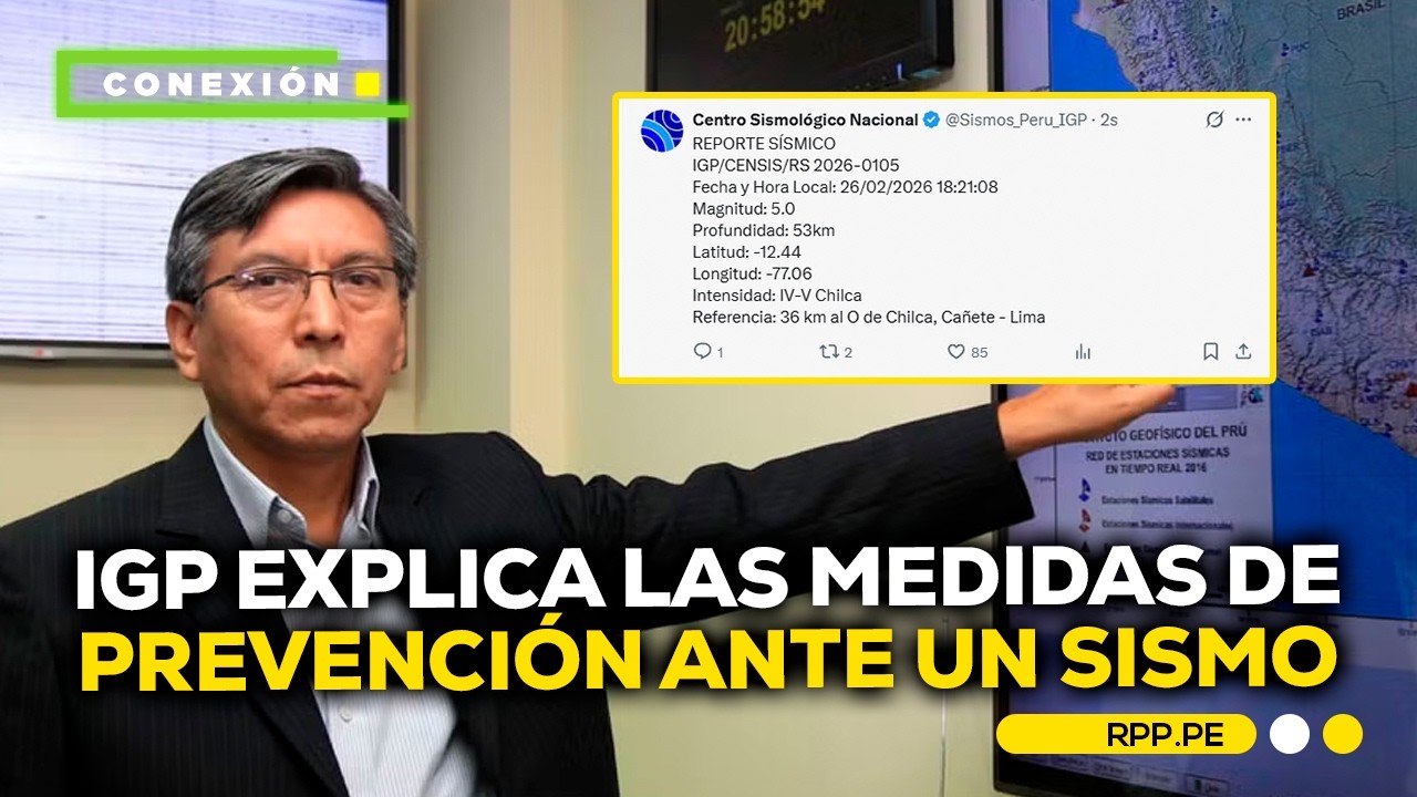 Sismo de 5.0 en Chilca: IGP explica posibles réplicas y medidas de prevención #CONEXIONRPP
