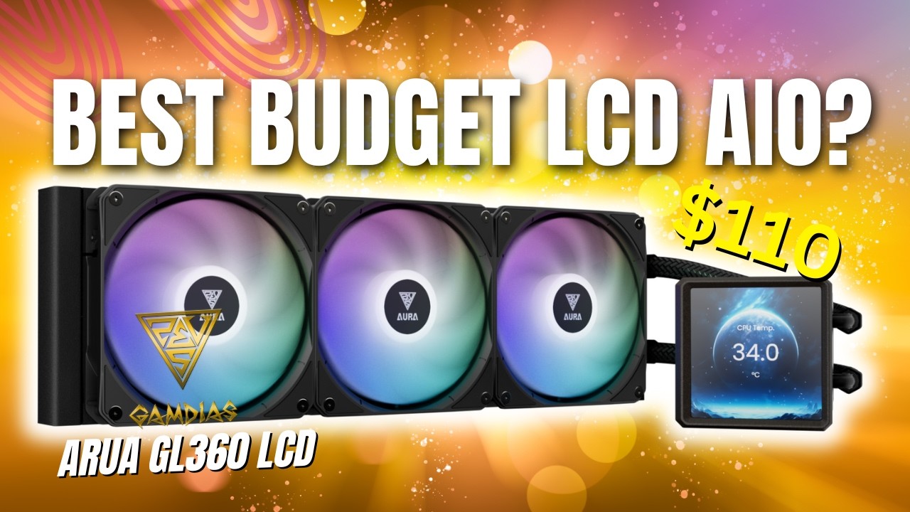 The best $110 Aio Cooler? Gamdias AURA GL360 LCD Aio Review