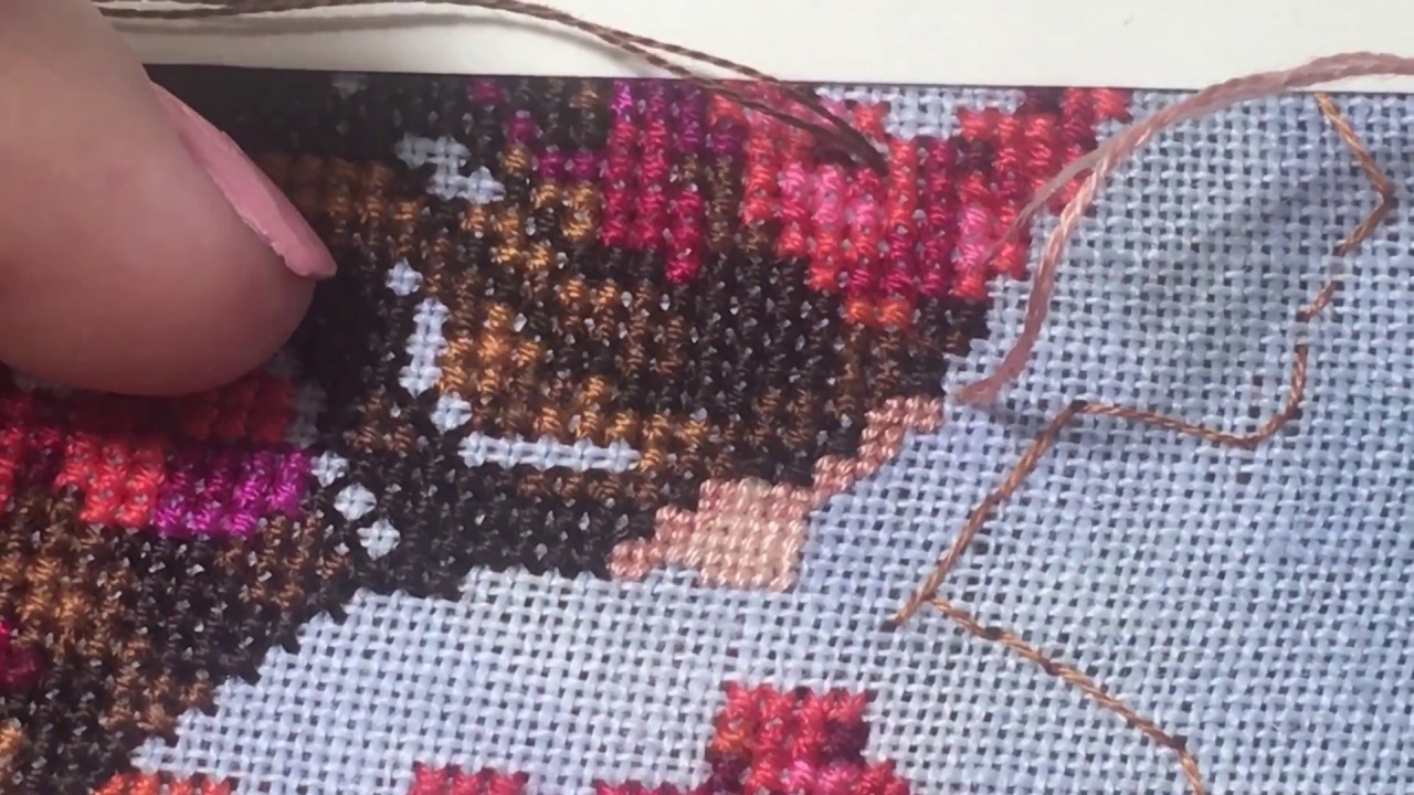 FlOSS TUBE #7 HOW I STITCH  PETIT POINT