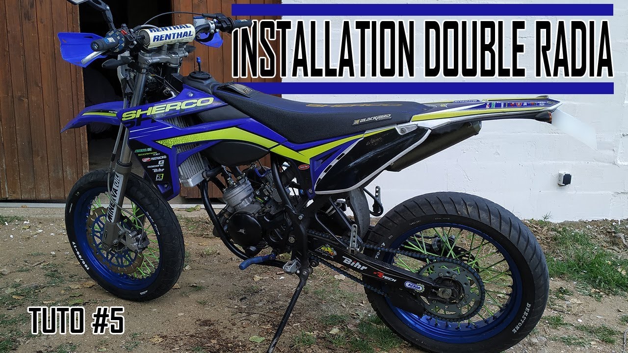 J'INSTALLE UN DOUBLE RADIA SUR MA SHERCO EN 86 TOP ALU - TUTO #5
