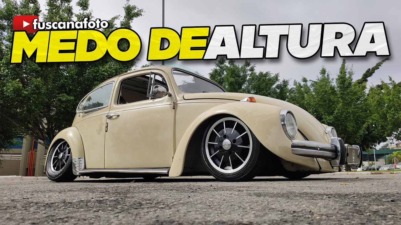 MEDO DE ALTURA! FUSCA 1977 BEGE ALABASTRO ANDA RASTEJANDO POR A&Iacute; - FUSCA NA FOTO