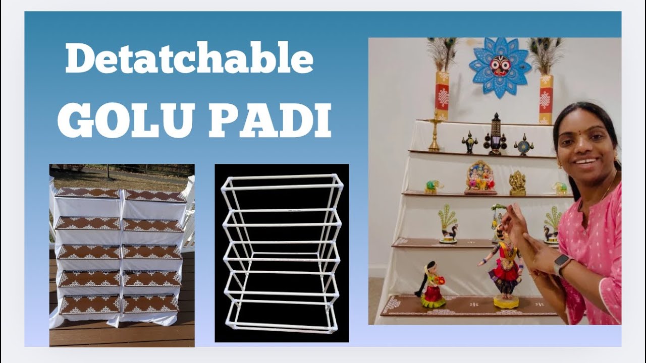 Detachable Golu padi | Detachable Bommala koluvu steps | Bommala koluvu in USA | Golu stand in USA 