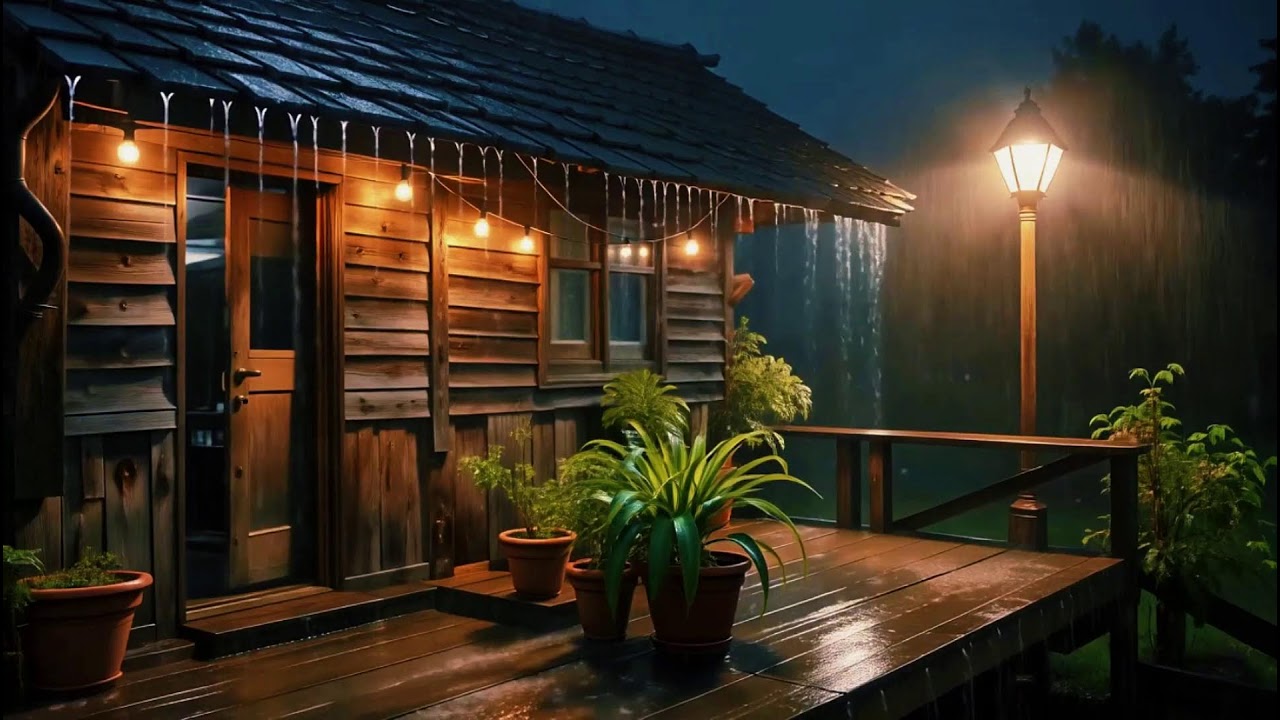 Rain Sounds for Sleeping and Insomnia Relief 🌙 Peaceful Night Rain (No Ads)