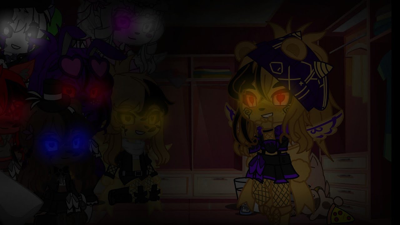 Fnia 4 night 1 (my OC's)(my AU) Here were go again