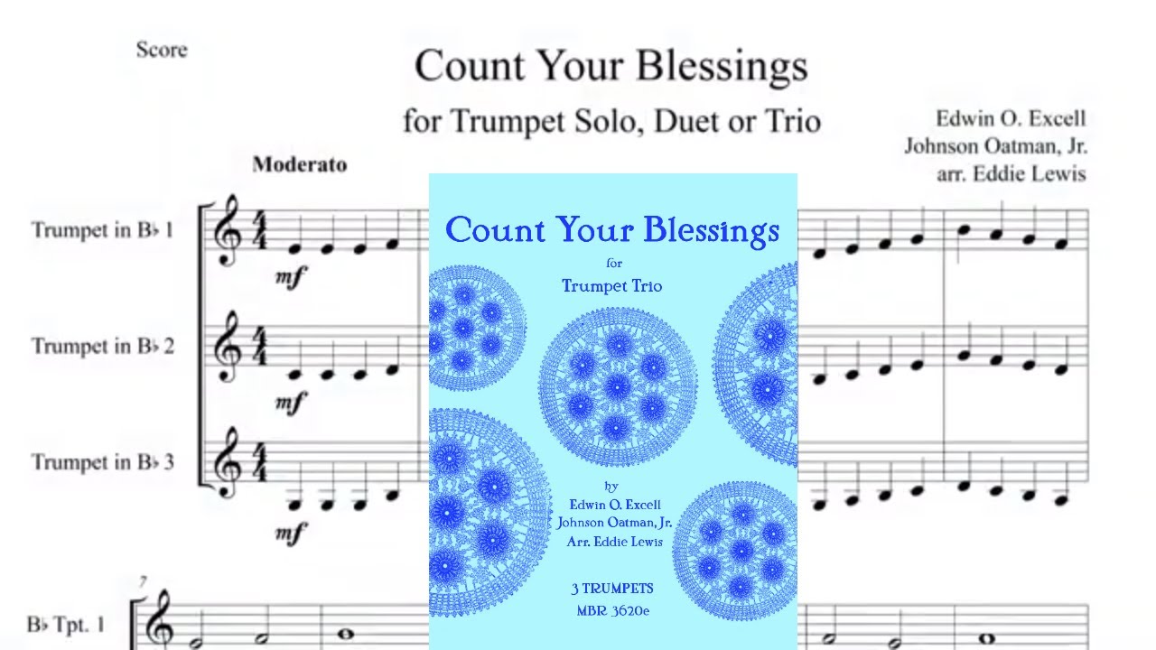 Beginner Trumpet Trio: Count Your Blessings [SCORE]